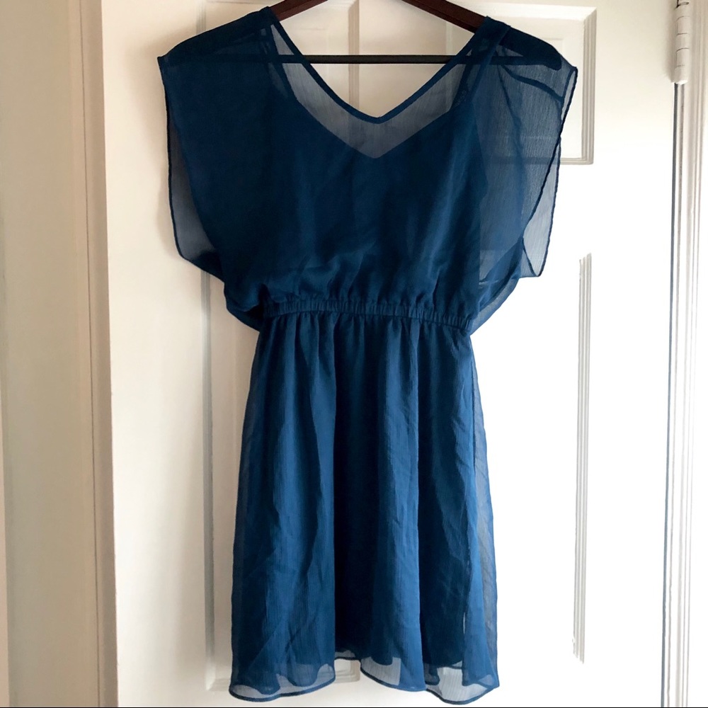 Xs Express navy blue Dress